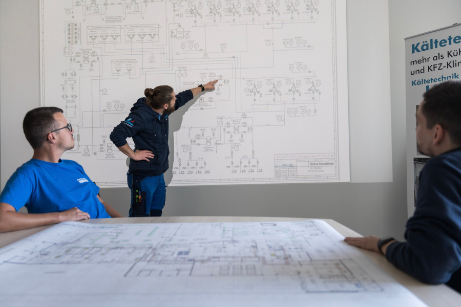 Planung einer Anlage mit Beamer an die Wand